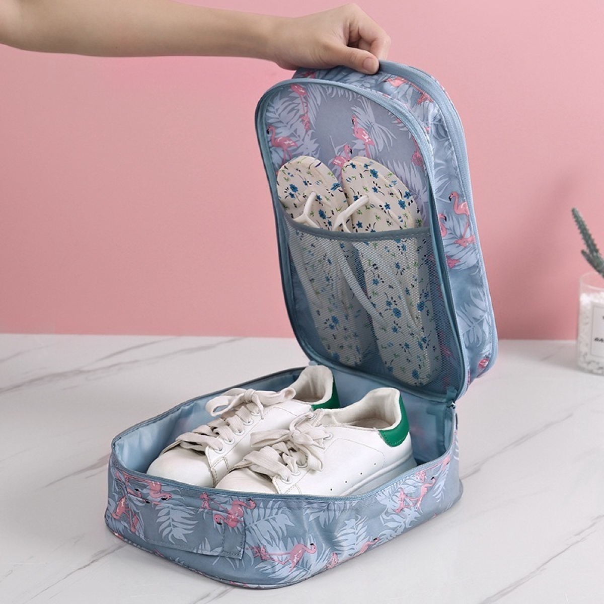Organizador Multiuso Doble Capa Para Calzado Viaje - Imagen 14