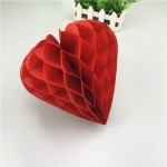 Decoracion De Cumpleaños Corazon De Papel Plegable - 20cm - Imagen 2