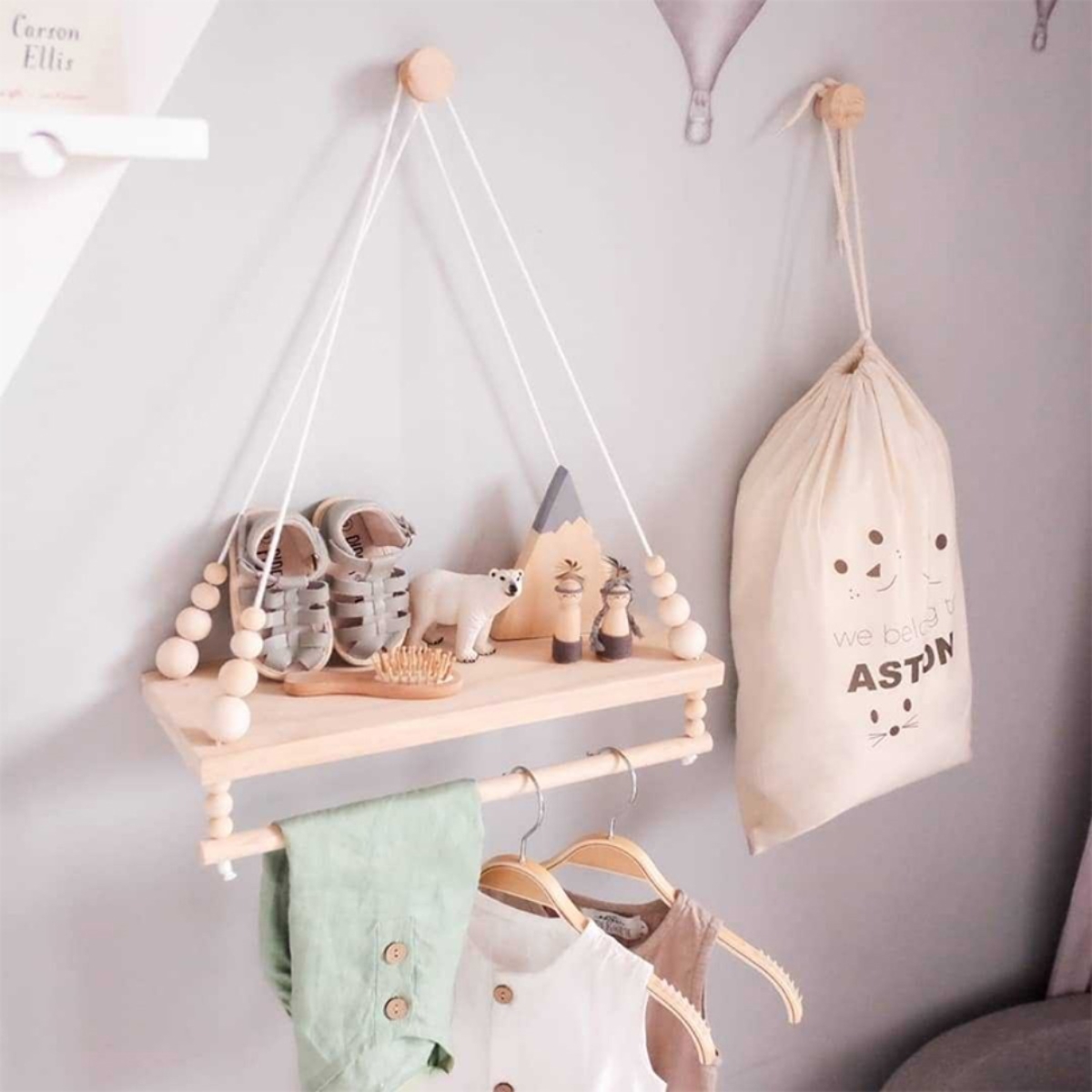 Estanteria Artesanal Para Habitacion De Niños Estilo Nordica - Imagen 2