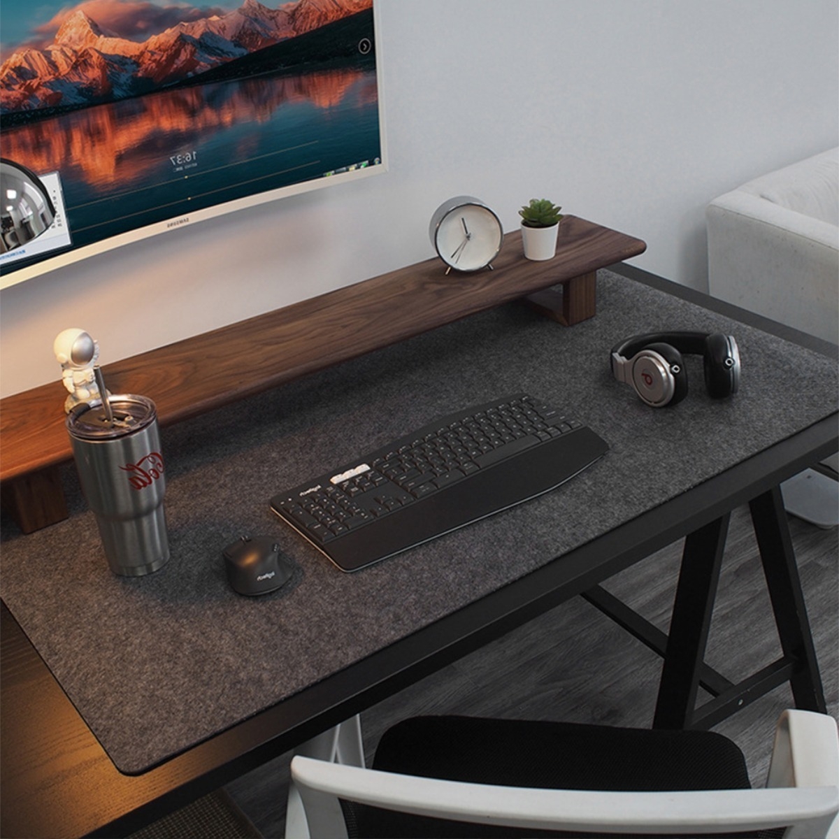 Mouse Pad Fieltro Extra Grande Diseño Decoración Felt - Imagen 6