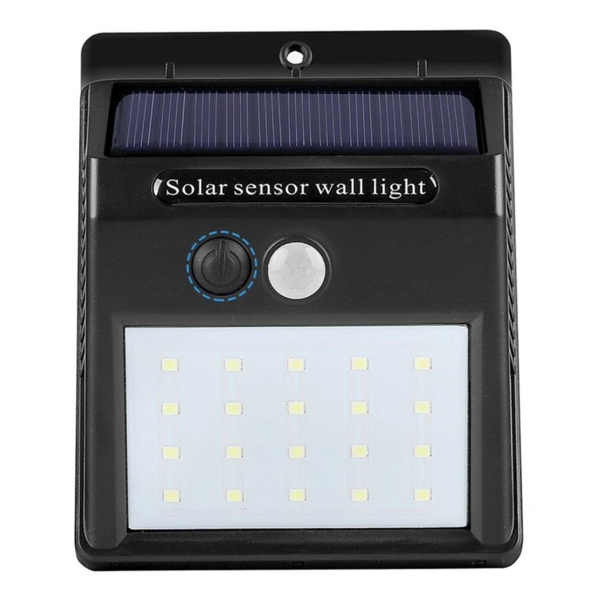 Foco Luz Led Solar Exterior 20 Led Con Sensor De Movimiento - Imagen 1