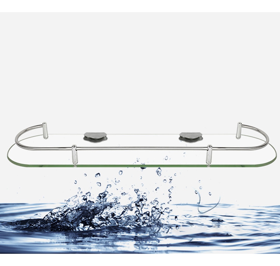 D_843077-MLU40243840140_122019-F.jpg Estante Vidrio Con Accesorios Ideal Baño O Cocina Accesorios - Imagen 1