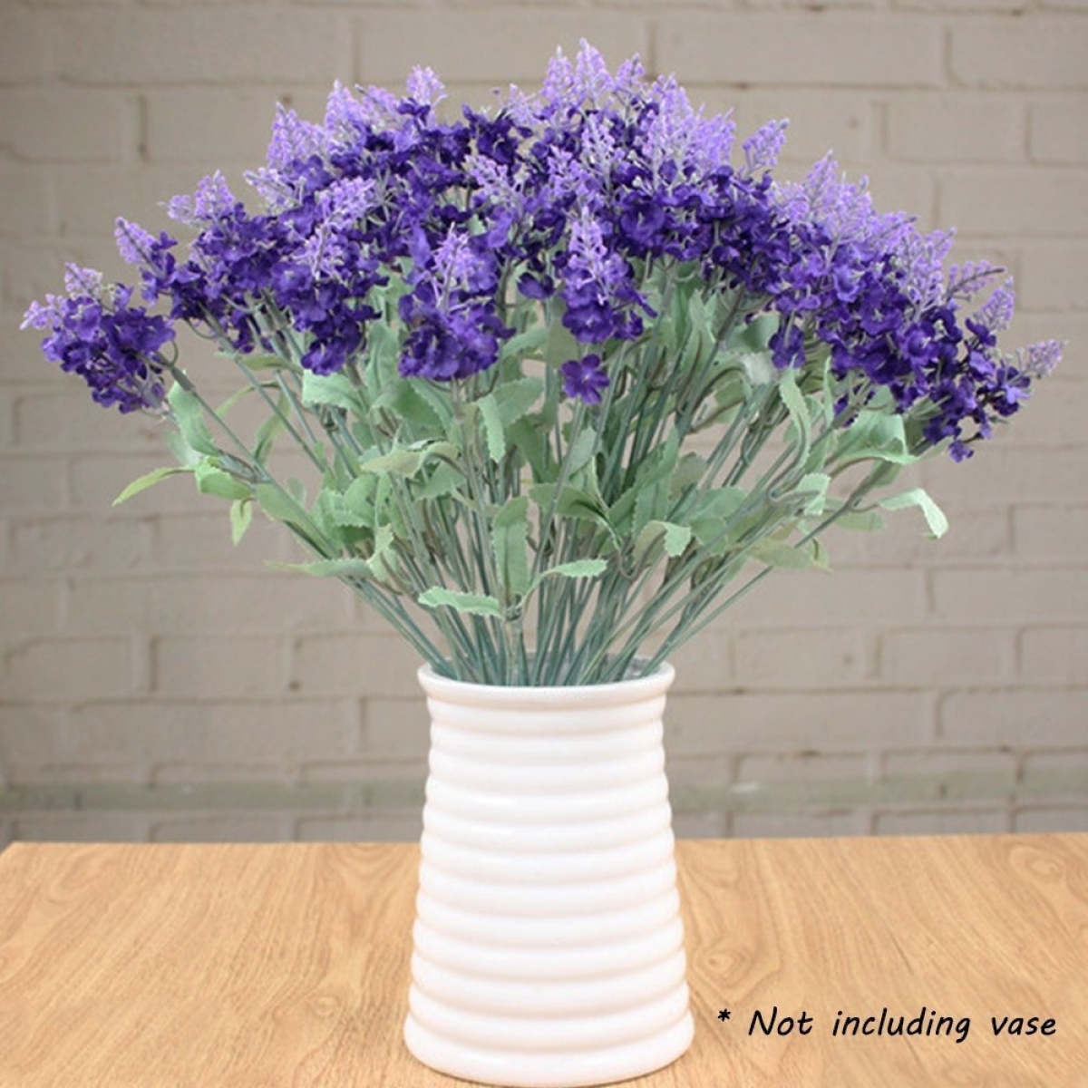 Ramo Artificial De Flores Lavanda Color Violeta Oscuro - Imagen 4