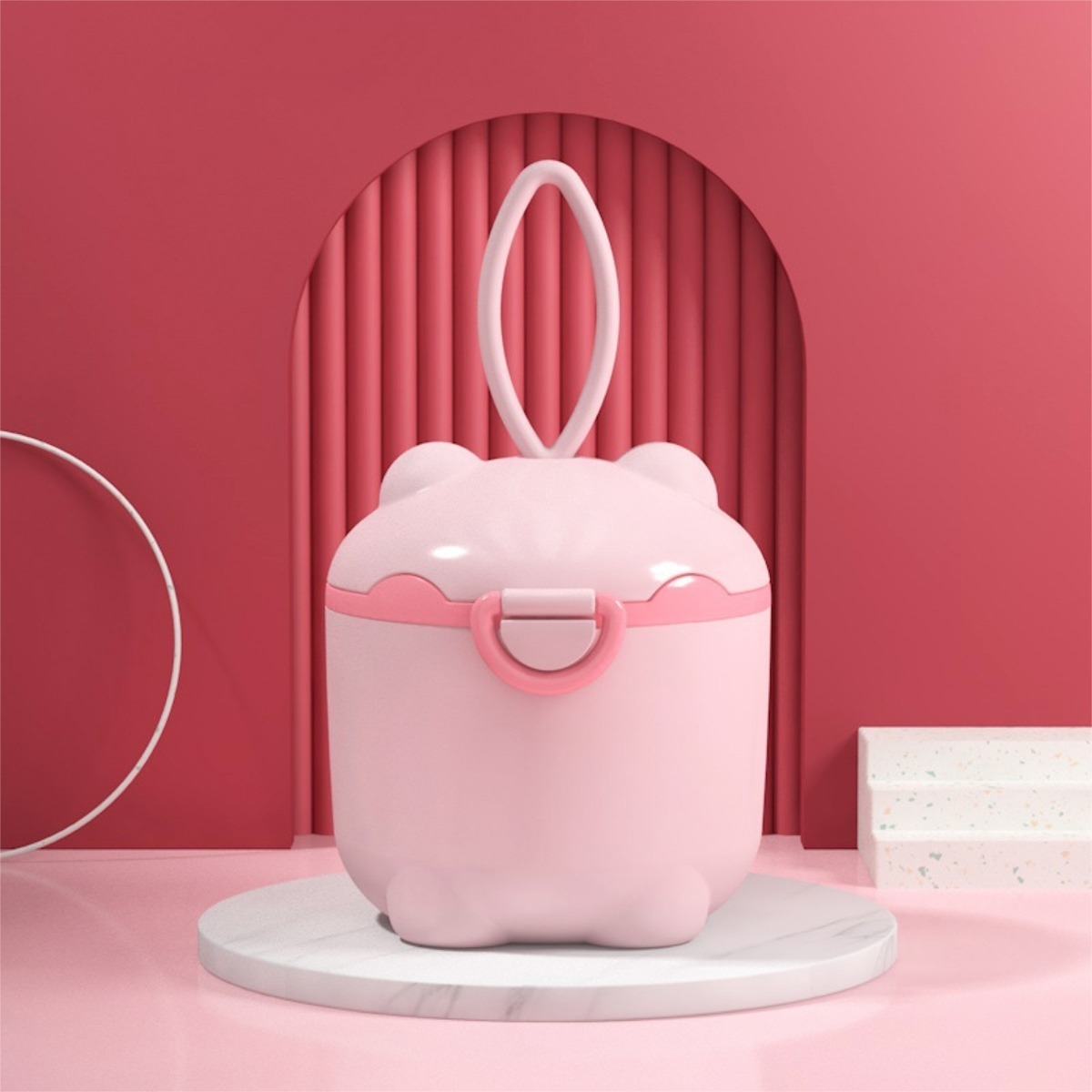Dispensador Portatil Formula Leche En Polvo Snacks 10cm - Imagen 5