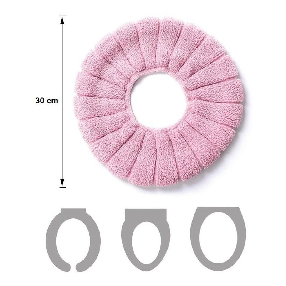 Funda Calentador Tapa De Inodoro Lavable Cojín Alfombrilla - Imagen 18