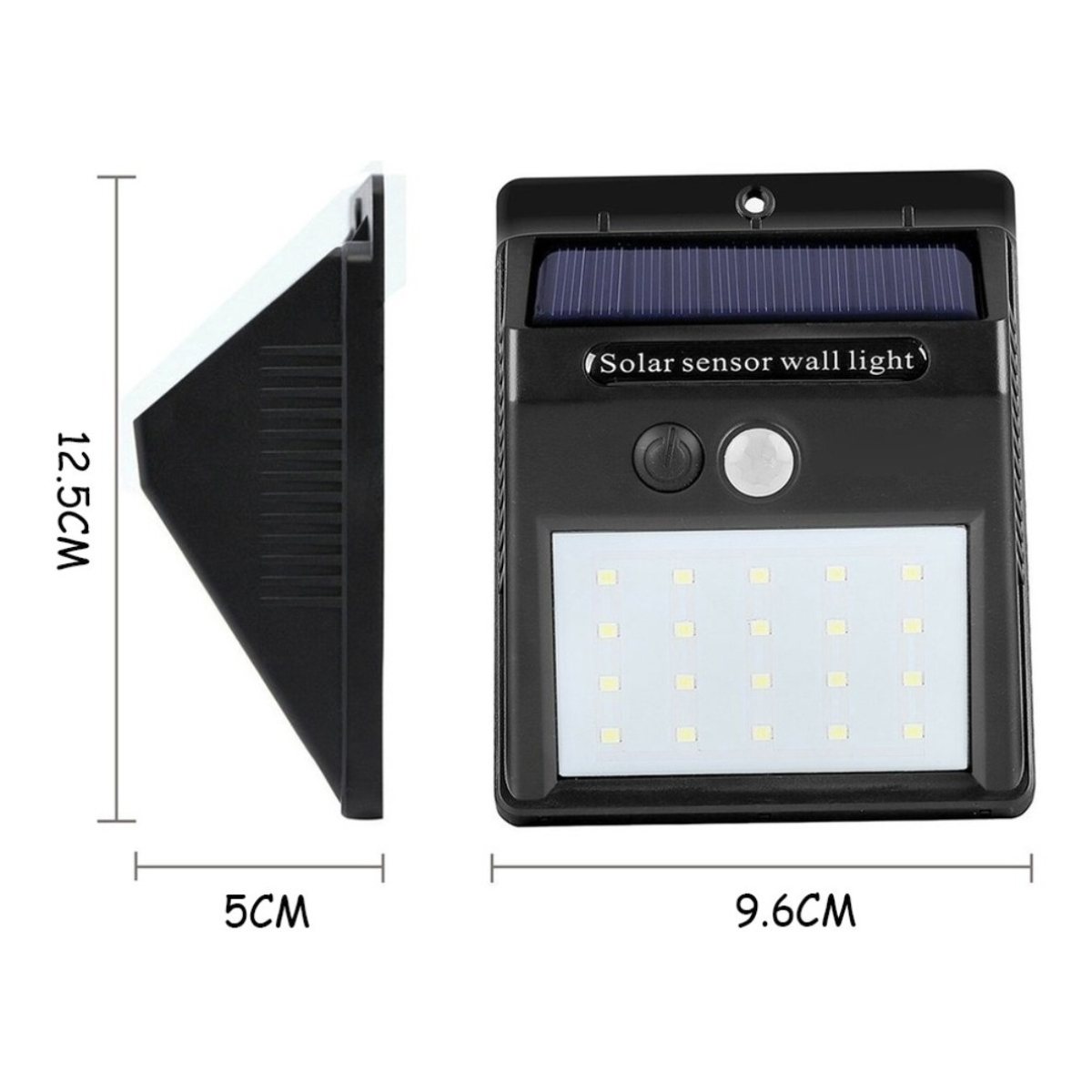 Foco Luz Led Solar Exterior 20 Led Con Sensor De Movimiento - Imagen 2