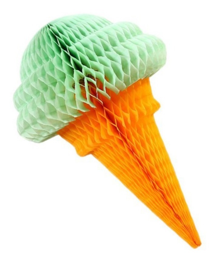 D_846766-MLU49448103470_032022-F-1.jpg Decoracion De Cumpleaños Globo De Papel Cono Helado 30cm - Imagen 1