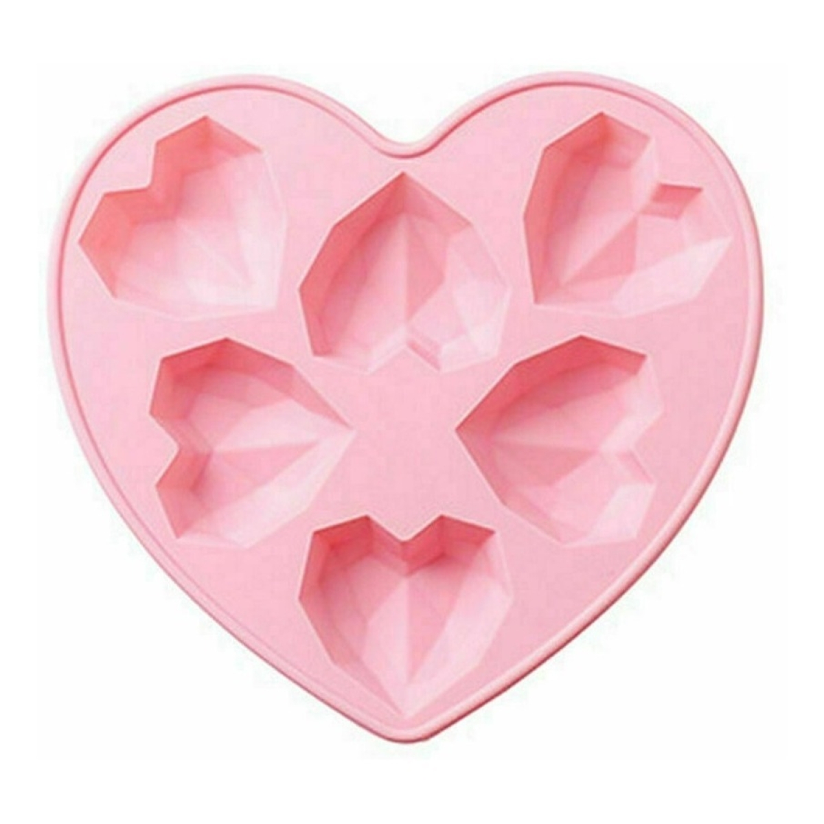 Molde De Silicona Corazones Bombones Jabones Pasteleria - Imagen 1