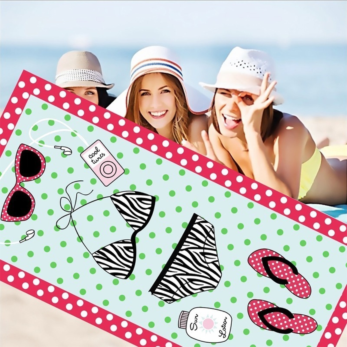Toalla De Playa Para Adultos O Niños 75x150cm Secado Rapido - Imagen 6