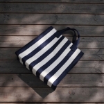 Bolsa Bolso De Playa Compras A Rayas En Lona - Iluminaras - Imagen 19