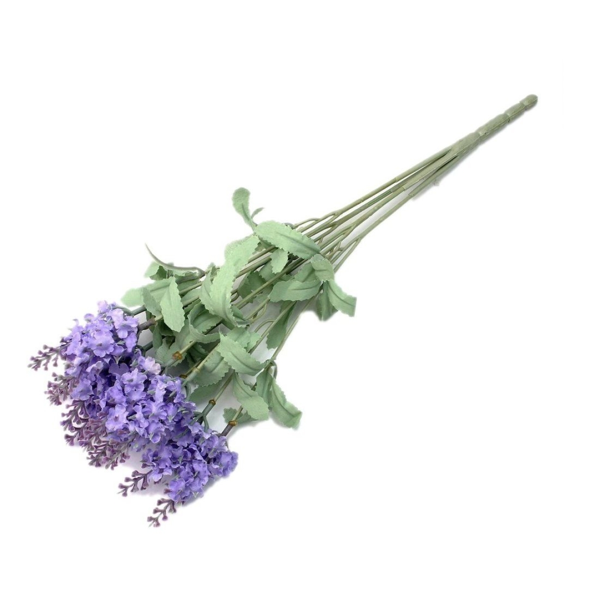 Ramo Artificial De Flores Lavanda Color Violeta Oscuro - Imagen 1