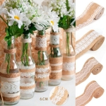 Cinta X Metro De Arpillera Con Puntilla Galon Decorativo - Imagen 2