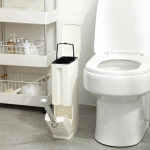 Papelera Basurero Baño + Cepillo De Inodoro Plastico - Imagen 2