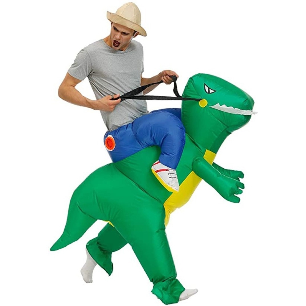Disfraz Inflable Adulto Dinosaurio Diversión Fiestas - Imagen 2