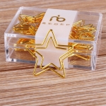 Clip Metalico Papeles Varios Diseño Estrella X 12 Unidades - Imagen 2