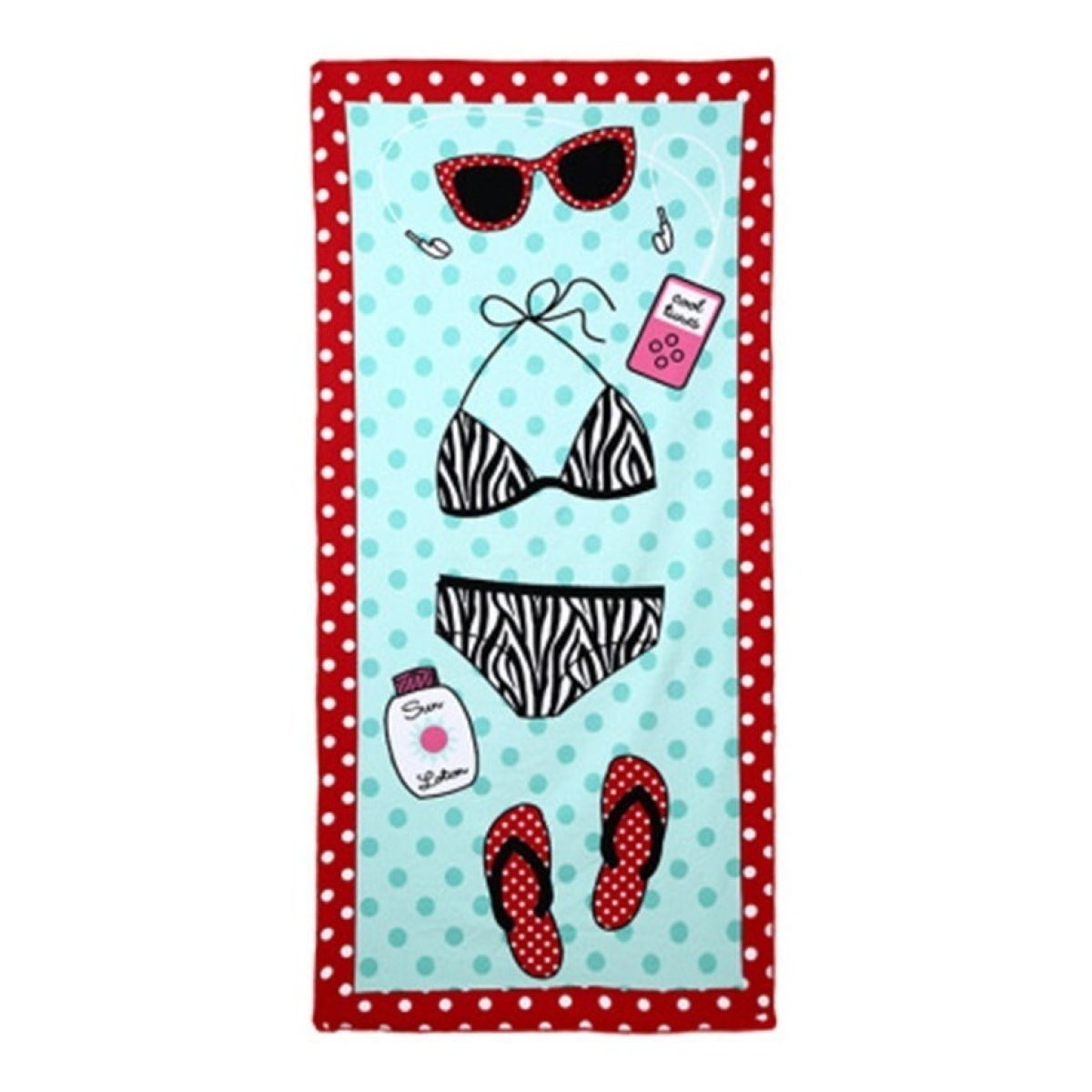 Toalla De Playa Para Adultos O Niños 75x150cm Secado Rapido - Imagen 1