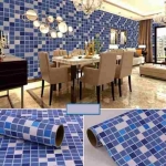 Papel Adhesivo Empapelar Paredes Cocina Azulejos Cuadriculad - Imagen 3