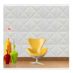 Revestimientos Adhesivo Panel 3d Blanco Dormitorio Living - Imagen 4