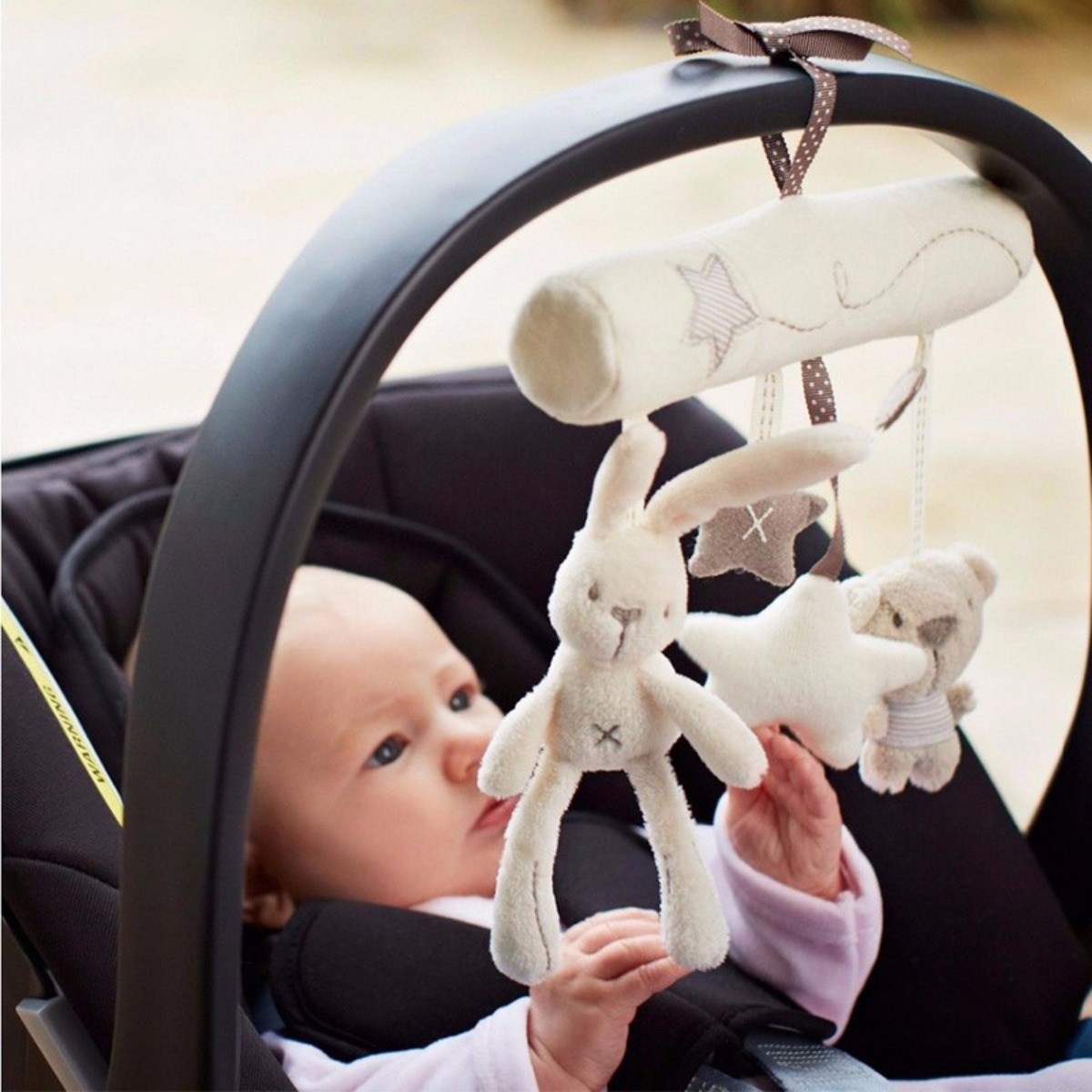 Colgante Peluche Para Bebe Cochecito Cuna Juguete Sensorial - Imagen 5