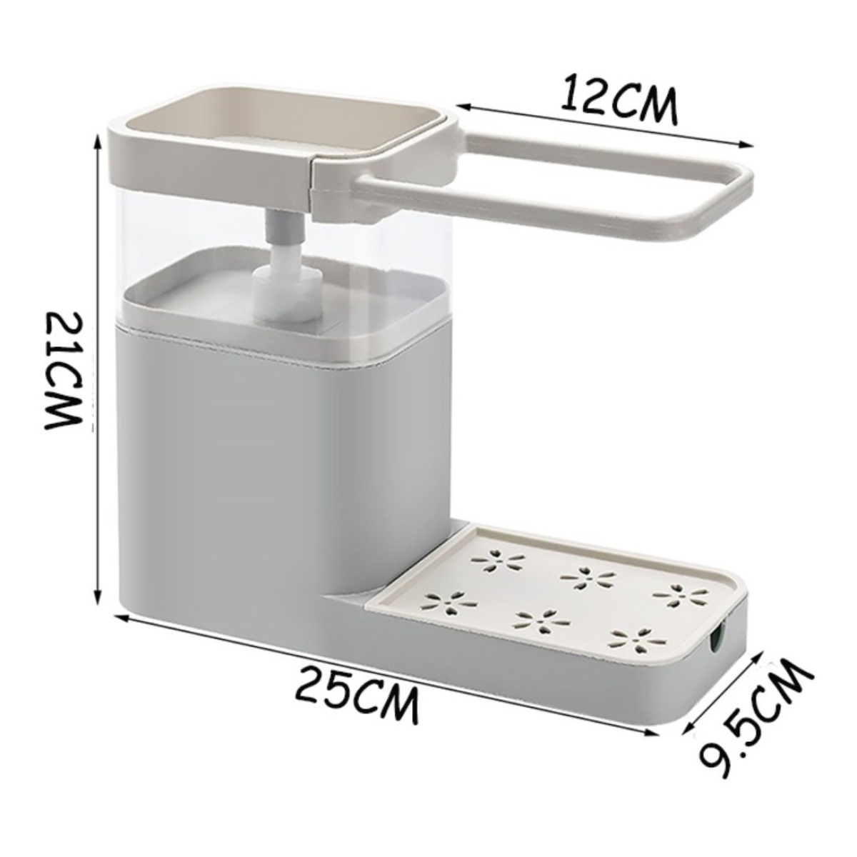Soporte Dispensador Para Esponja + Jabon Y Rejilla Cocina - Imagen 12