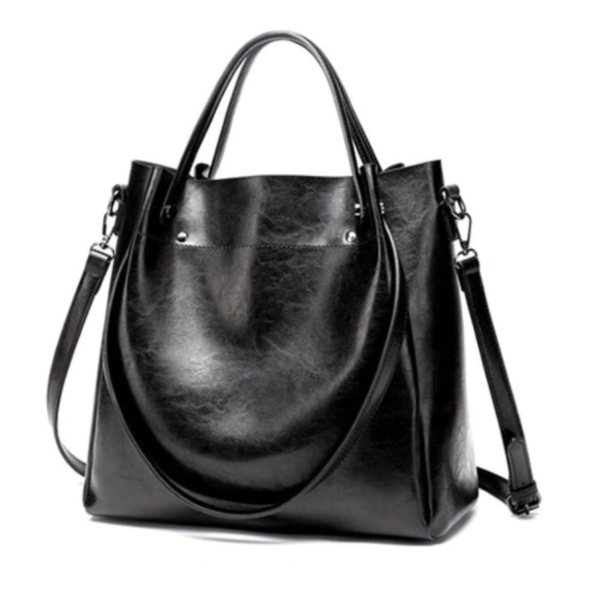 Bolso Cartera Grande Cuero Pu Diseño Informal Gran Capacidad - Imagen 13