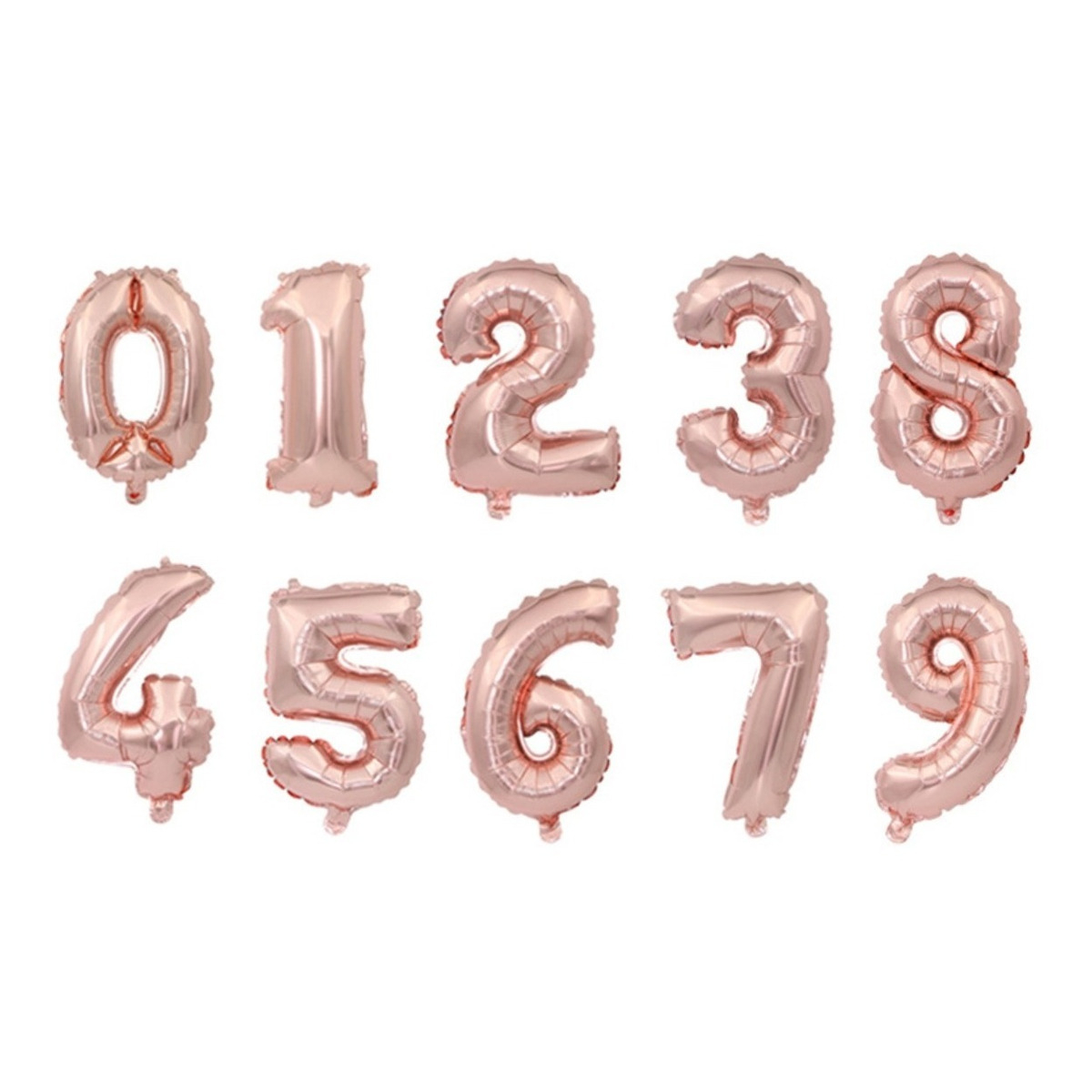 Decoracion De Cumpleaños Globo Helio Numeros 1m - Rosa - Imagen 5