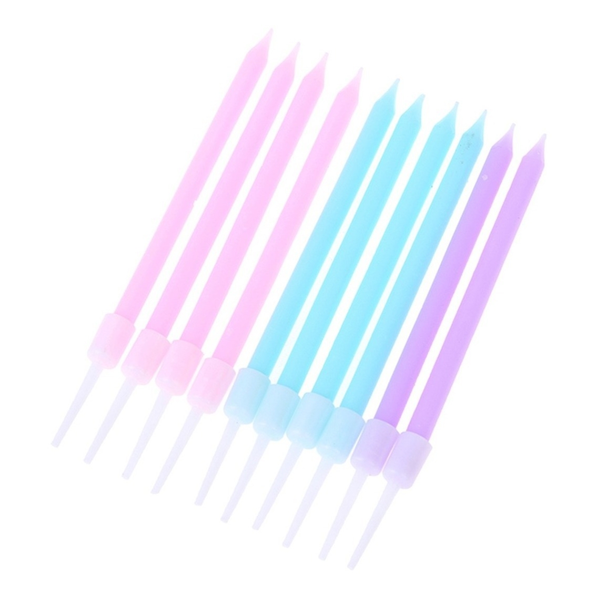 Velas Decorativas De Colores Para Cumpleaños Fiestas - Imagen 4