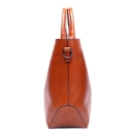 Bolso Gran Capacidad Bandolera Cartera Grande Cuero Pu - Imagen 4