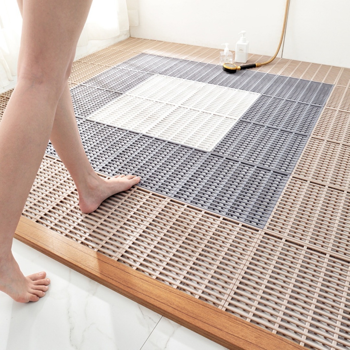 Alfombra Para Baño Ducha Antideslizante Encastrable 30x30 - Imagen 14