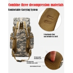 Mochila Tactica Militar De Viaje Grande 60 Lts Iluminarás - Imagen 13