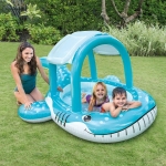 Piscina Inflable Ballenita Intex 120lts Sombrilla Para Sol - Imagen 2