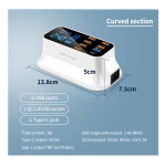 Cargador Hub Usb - Tipo C Display 8 Puertos Carga Rápida - Imagen 2