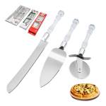 Cuchillo Y Pala Para Servir Torta Cumpleaños Bodas 3 Piezas - Imagen 3