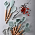 Juego 11 Piezas Utensilios Silicona + Soporte Cocina - Imagen 5