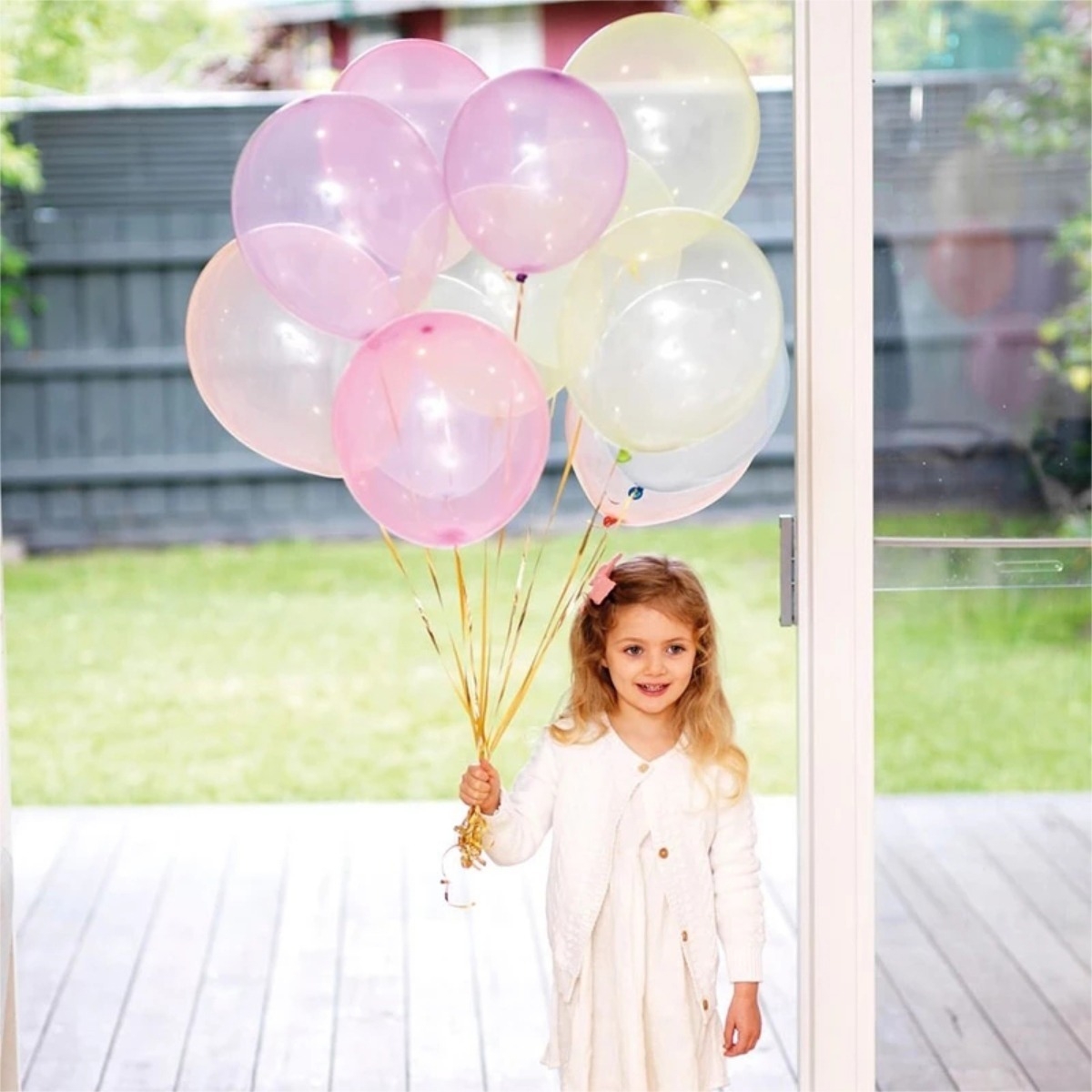 Pack X 100 Globos Semitransparente Fiestas Celebraciones - Imagen 2