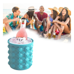 Hielera Circular Silicona Congela Rápido Enfria Latas 1000ml - Imagen 3