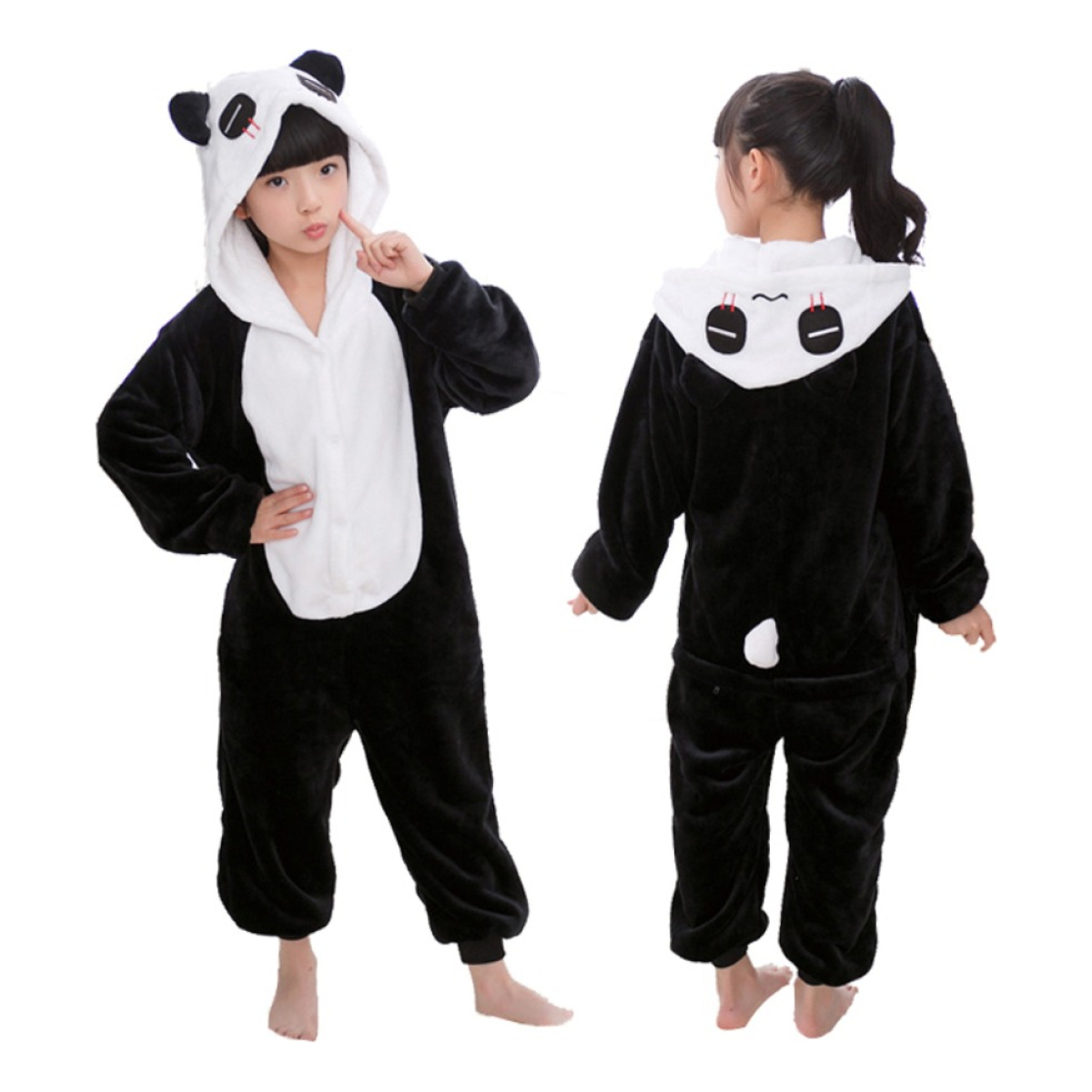Pijama De Oso Panda Niños Niñas Talles Infantiles Iluminaras - Imagen 1