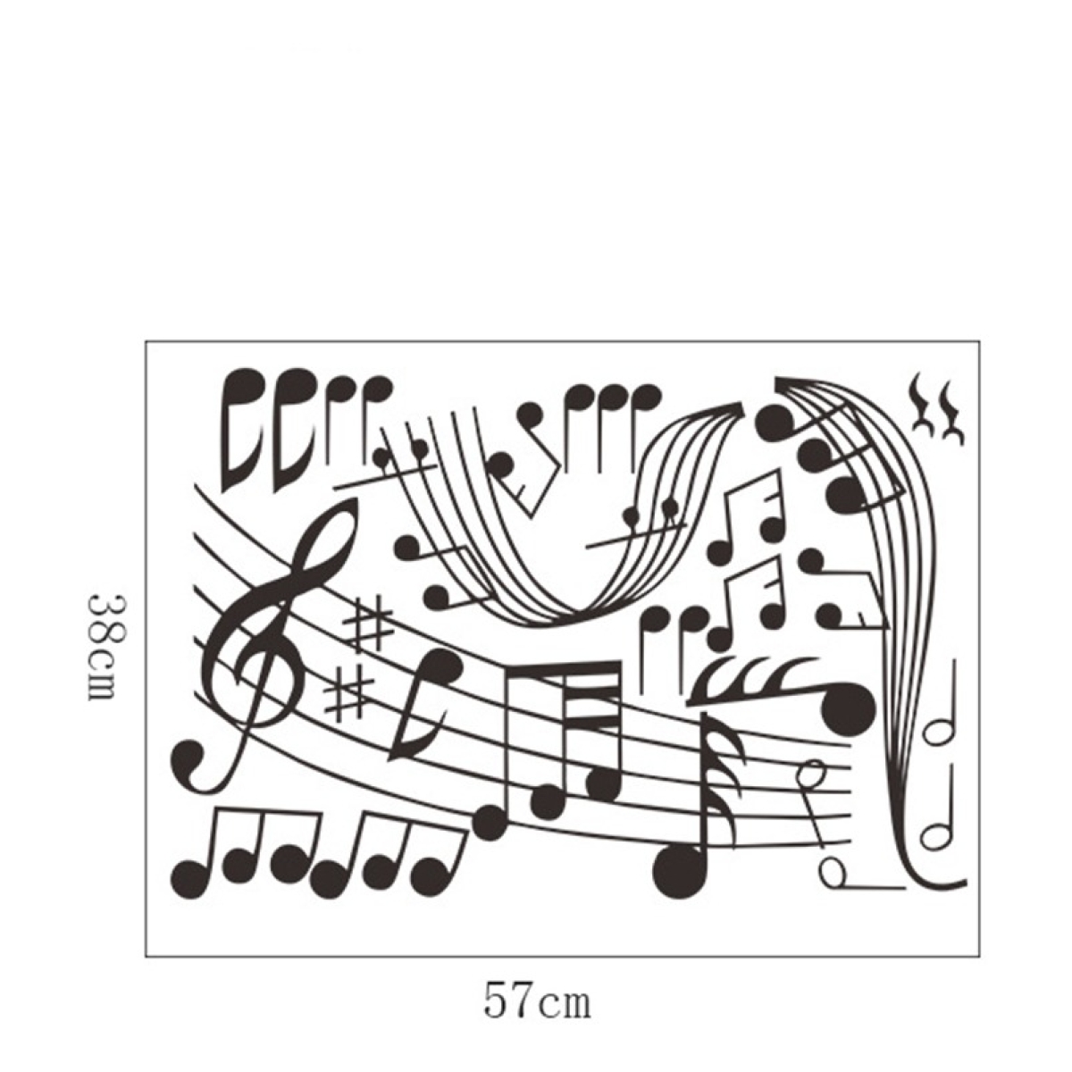 Vinilos Decorativos Adhesivo Notas Musicales - Imagen 8