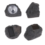 Lampara Solar Roca Luces Led Piedra Imitacion Luz Led Jardin - Imagen 3