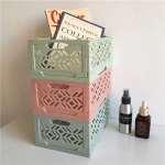 Caja Organizadora Plegable Apilable Baño Dormitorio - Imagen 14