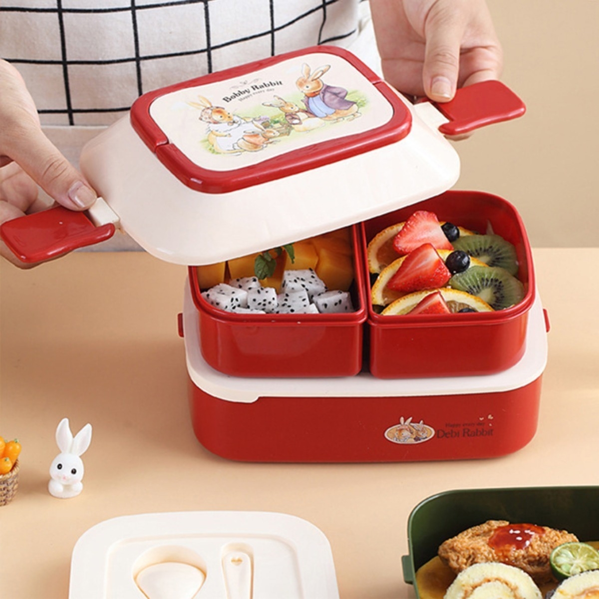 Lunchera Escolar Para Niños Bento Box Kawaii - Grande - Imagen 21