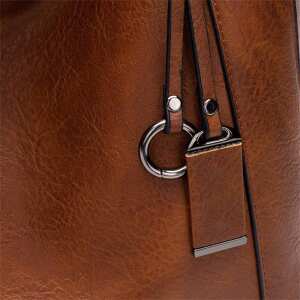 Bolso Cartera En Pu Gran Capacidad + Pouch - Clasica, foto 4