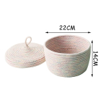 Set X3 Cestos Decorativos Para Organizar Con Tapa Iluminaras - Imagen 10