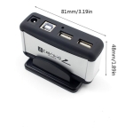 Usb Hub 2.0 De 7 Puertos Con Fuente De Alimentación Para Hd - Imagen 2