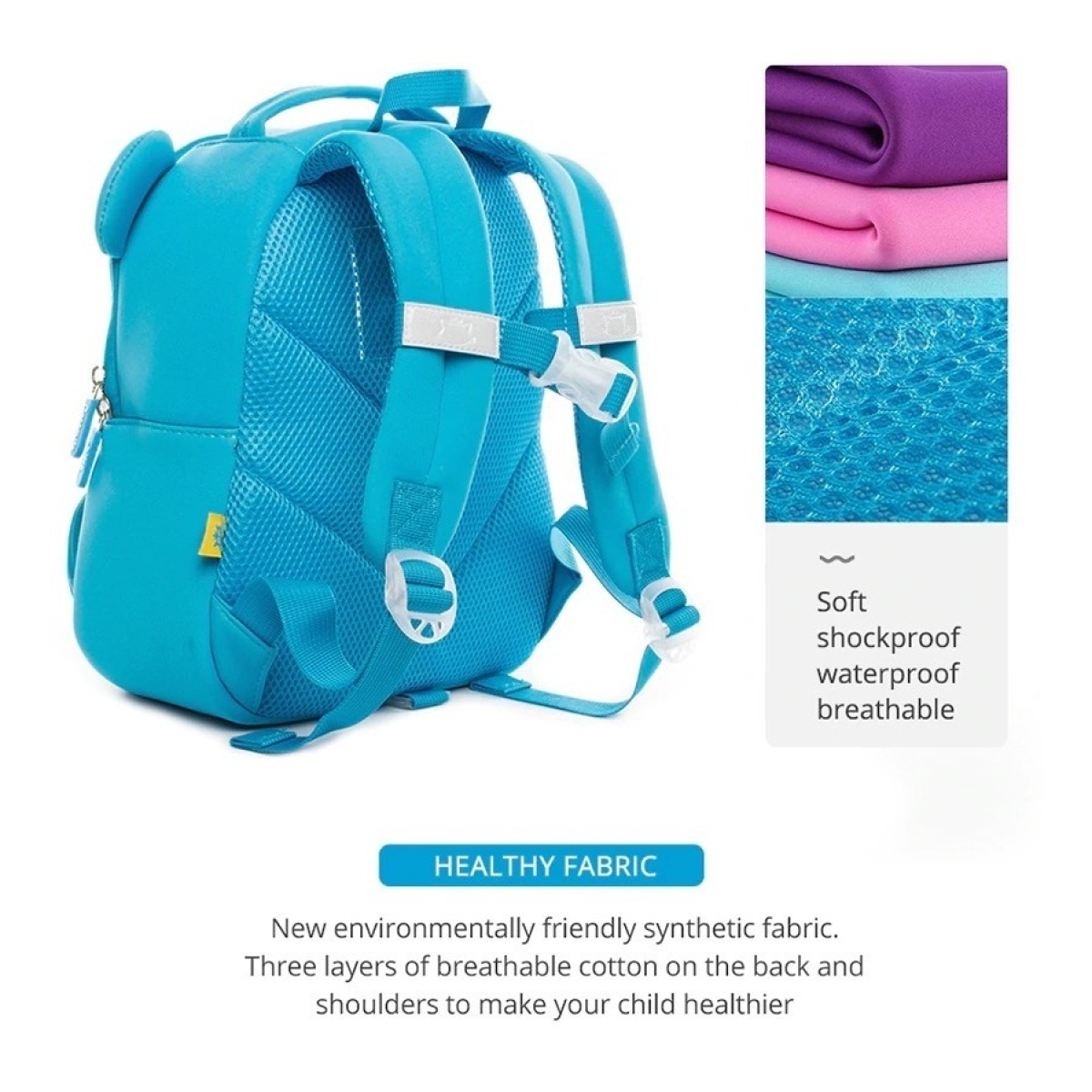 Mochila Animales 3d Para Seguridad Infantil E Impermeable - Imagen 5