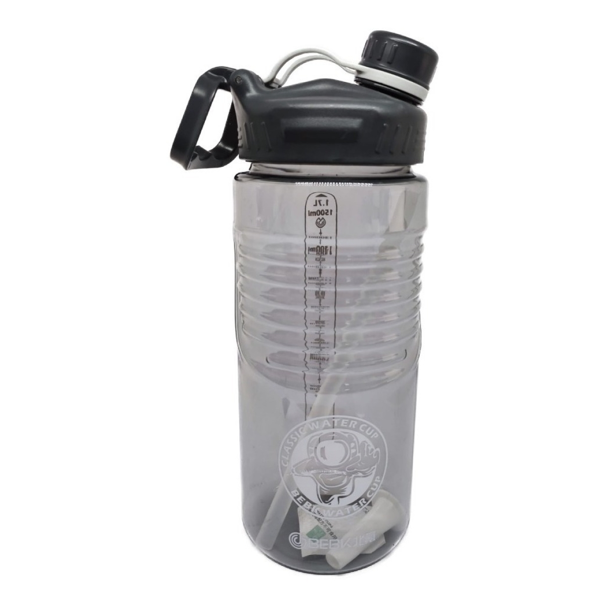Botella De Agua Deportiva Plastico 1,7l Transparente - Imagen 6
