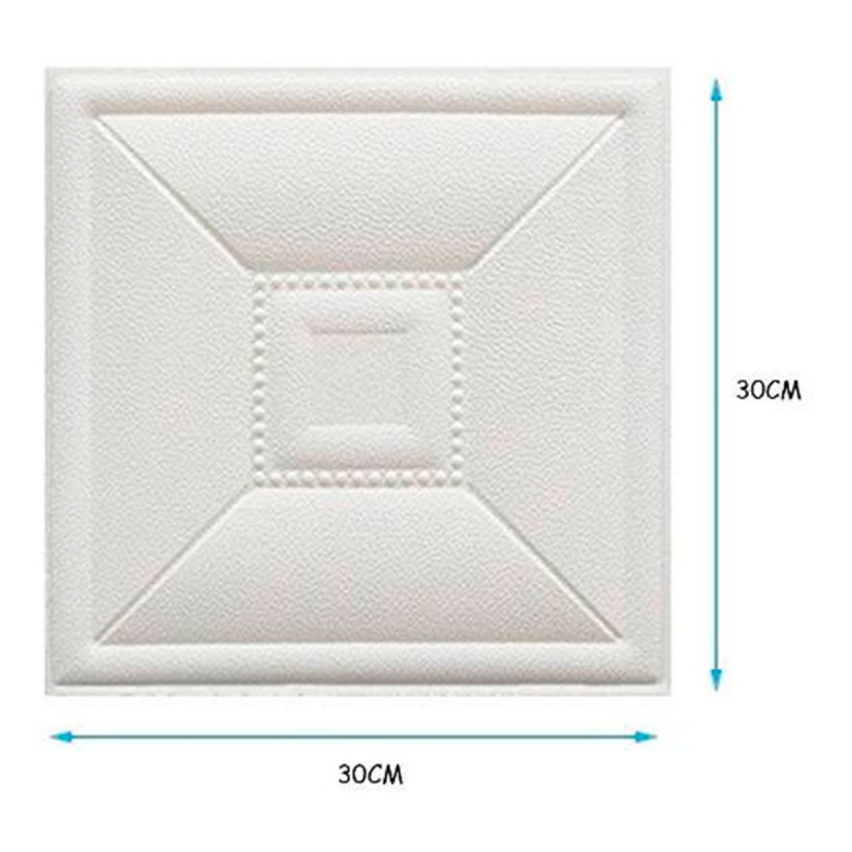 Revestimientos Adhesivo Panel 3d Blanco Dormitorio Living C - Imagen 1