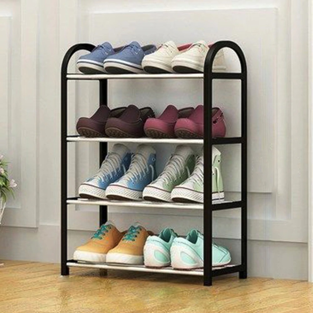 Zapatera Estante Organizador Plegable Para Zapatos 4 Niveles - Imagen 3
