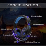 Auriculares Gamer Cableados Con Luz Led Y Micro - Iluminaras - Imagen 14