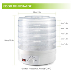 Deshidratador De Alimentos Frutas Verduras De 5 Bandejas - Imagen 2